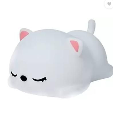 Silicon Snoring Cat Night Light Night Lamp