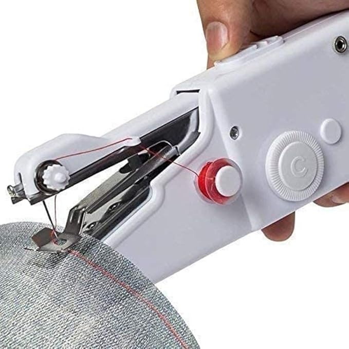 Electric Handy Stitch Mini Hand Sewing Machine Stapler Style Mini Machine Home Tailoring Silai Machine Emergency Stitching Handheld Sewing Machine For Emergency Stitching