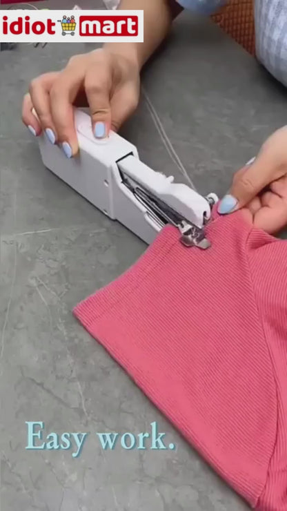Electric Handy Stitch Mini Hand Sewing Machine Stapler Style Mini Machine Home Tailoring Silai Machine Emergency Stitching Handheld Sewing Machine For Emergency Stitching